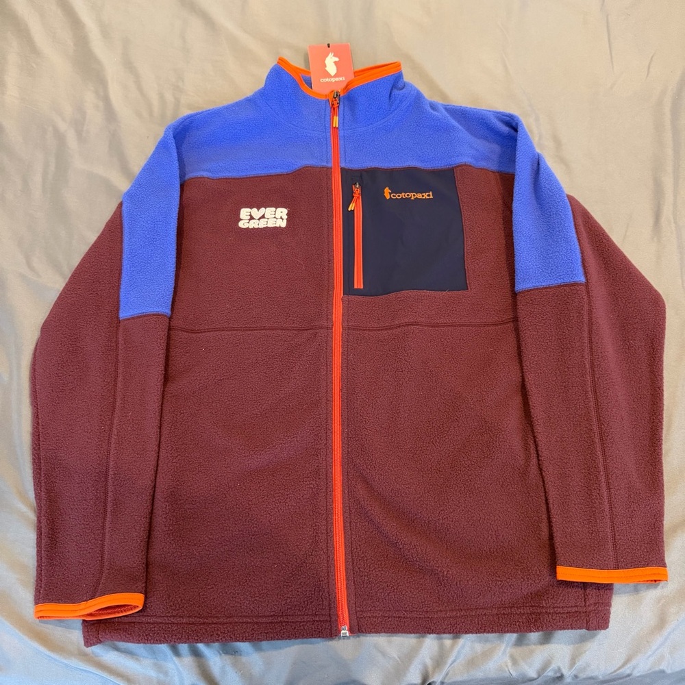 Cotopaxi Jacket Mens XL  Half Zip Fleece Pullover Blue Red Colorblock‎ Abrazo